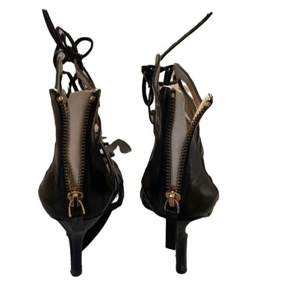 Nine West Kenzie Black‎ Strappy Sandals Sz 6 - Picture 6 of 8